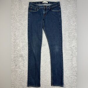 Levi's Jeans Girls 16 Skinny 711 Dark Wash Denim School Basic Casual Dark Wash
